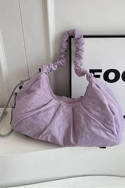 'Alondra' Ruched Drawstring Crossbody Bag - Celes Fashion